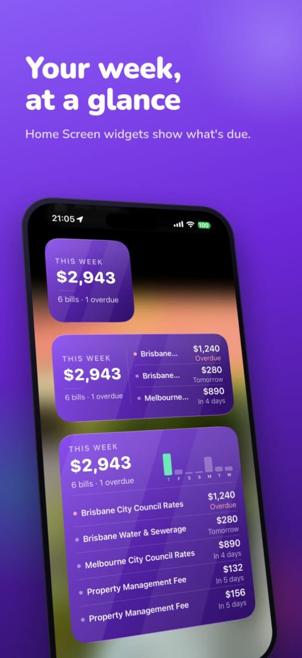 Your week at a glance with Home Screen widgets